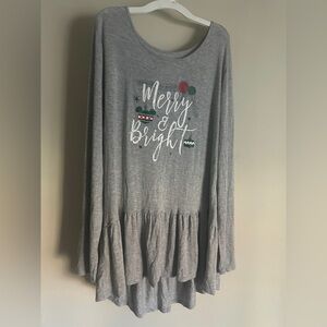 Disney Women’s Merry & Bright Long Sleeve Shirt